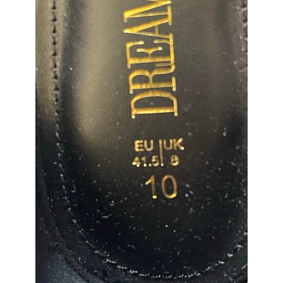 Black High Heels Chunky Block Platform Heels Size 10 - Picture 6 of 7